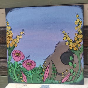 Custom Quote Wood Panel Art: Personalized Hand-Painted Lyric Sign (10x10")