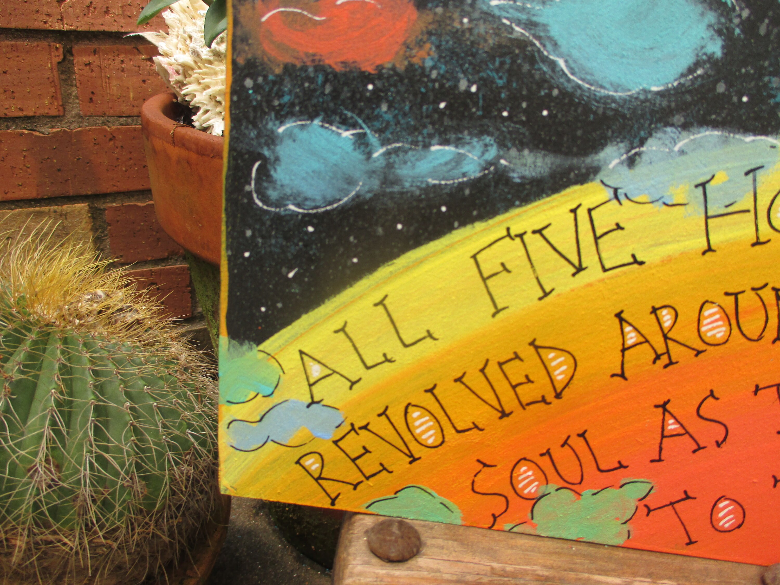 Pearl Jam lyrics painting on 10 by 10 wood panel Black | Etsy