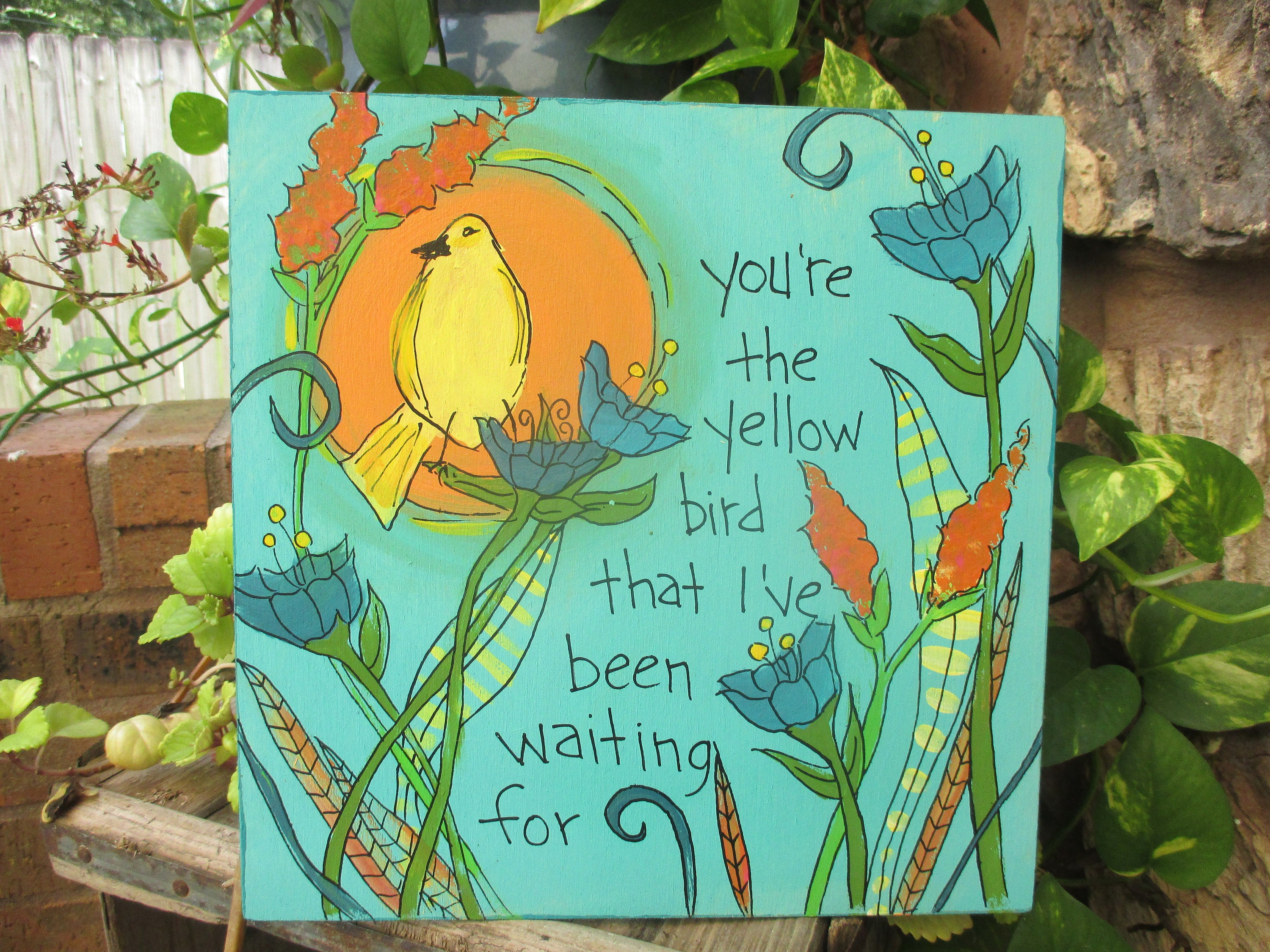 Bright Eyes Lyrics Painting On 10 By 10 Wood Panel Etsy Bright Eyes Lyrics Painting On 10 By 10 Wood Panel Etsy