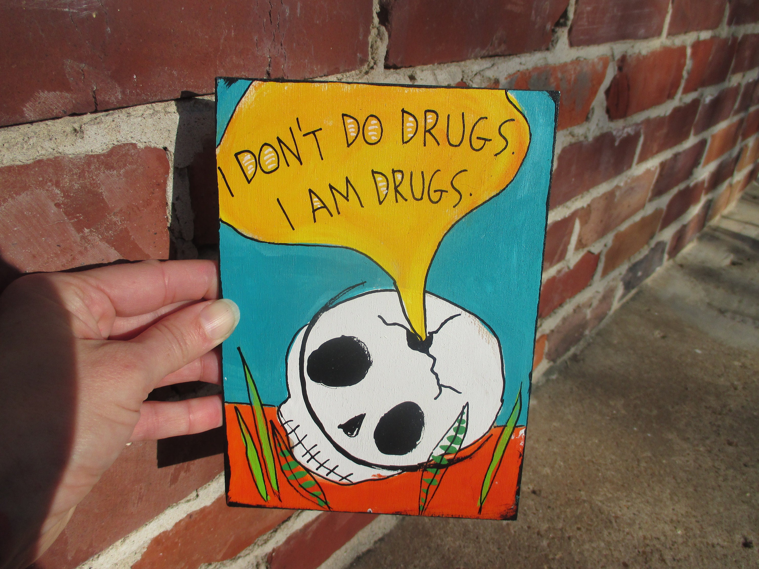 I am drugs I don't do drugs Dali Quote Wall Clock I am drugs I don't do drugs Dali Quote Wall Clock