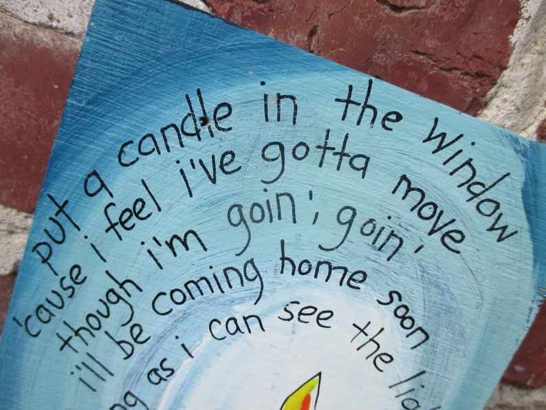 Creedence Clearwater Revival lyrics painting on recycled wood | Etsy