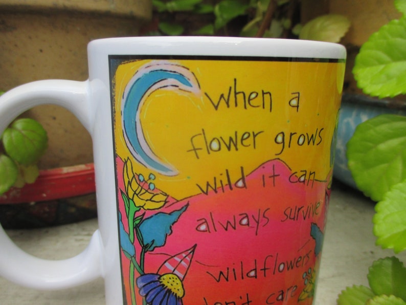 Dolly Parton Lyrics Coffee Mug Wildflowers Song Mug Emmylou Etsy
