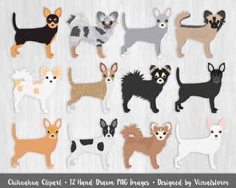 Pembroke Welsh Corgi Clipart Red And White Fawn Sable Black Etsy