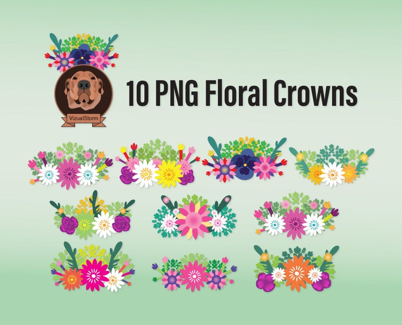 floral hats clipart 10 colorful png illustrations