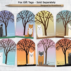 Autumn Woodland Gift Tags 10 Printable Fall Forest Tag Set, To/From and Thank You Fox Owl Squirrel Chipmunk 300dpi Jpg Collage Sheet image 4