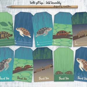 Diy Printable Arctic Animals Gift Tags To/From Christmas Wildlife Hanging Tag Designs with Glaciers, Digital Jpg Collage Sheet, 1.75 x 3 image 4