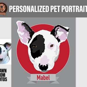 Custom Digital Dog Portraits, Hand Drawn From Photos, Personalized Pet Face Illustration, Handmade Animal Sympathy Gift, Gifts For Dog Mom image 5