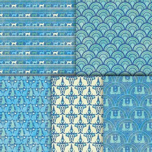 Whimsy cat lover digital patterns