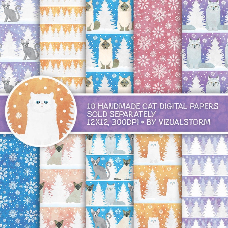 cats in a snowstorm patterns