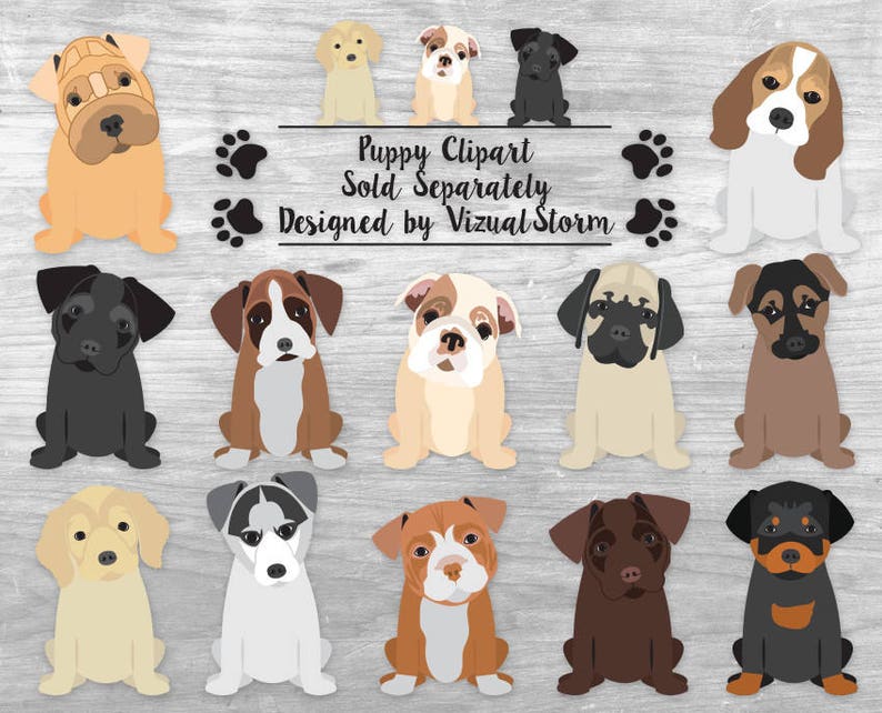 British Terrier Dog Breeds Clipart INSTANT DOWNLOAD Bull Terrier Yorky Border Jack Russel Manchester Staffy Boston Schnauzer Scotty