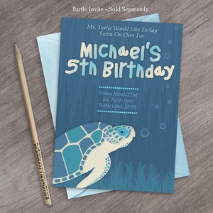 Printable Ocean Creatures Gift Tag Bundle Illustrated Turtles & Tortoise with Thank You Tags, Marine Animals Gift Wrap, Digital Download image 5