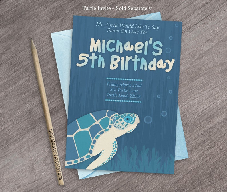 Printable Ocean Creatures Gift Tag Bundle Illustrated Turtles & Tortoise with Thank You Tags, Marine Animals Gift Wrap, Digital Download image 5