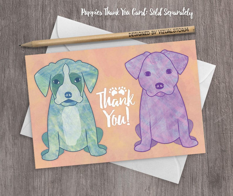 Printable Puppy Gift Tags Puppies Wearing Birthday Hats to Etsy