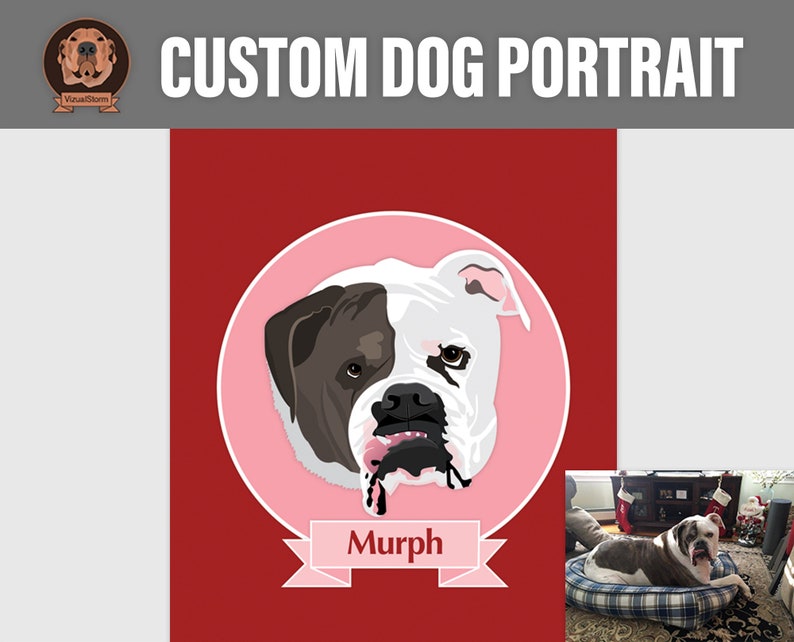 Custom Digital Dog Portraits, Hand Drawn From Photos, Personalized Pet Face Illustration, Handmade Animal Sympathy Gift, Gifts For Dog Mom image 10