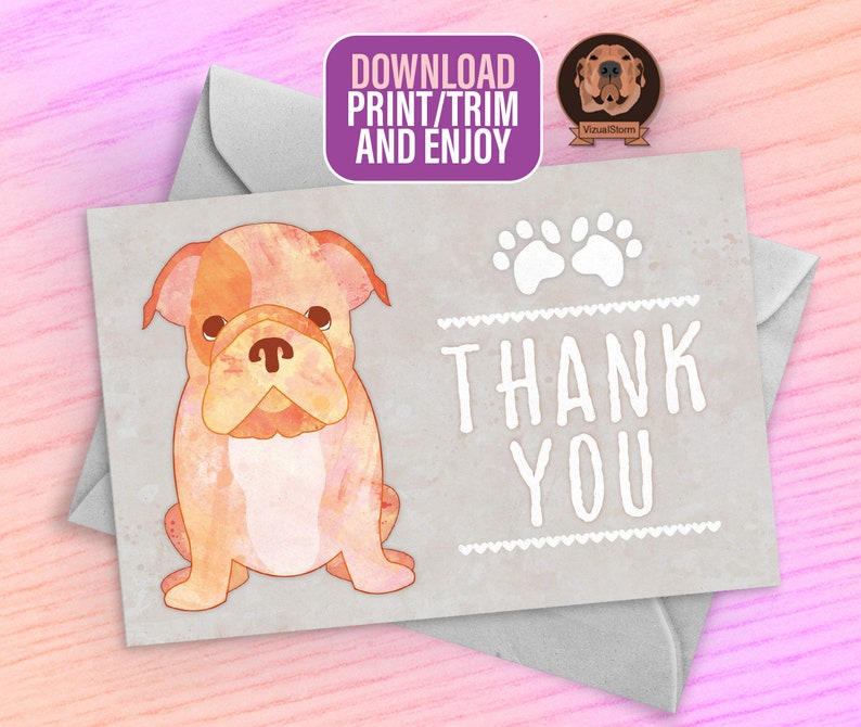 Printable Puppy Gift Tags - Puppies Wearing Hats with To & From, Pet Treat Label, DIY Dog Lover Watercolor Favors, Digital Kids Gift Wrap image 3