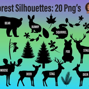Forest Animal Silhouettes