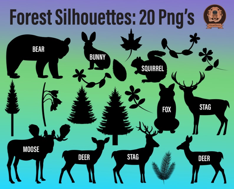 Forest Animal Silhouettes