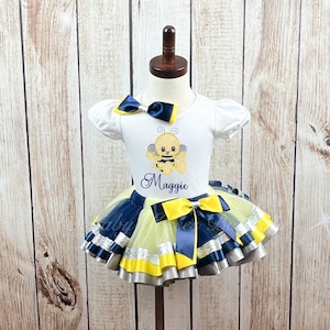 Bee Birthday Tutu Outfit | Bumble Bee Birthday Outfit |  Baby Tutu Outfit | Tutu | Baby Tutu | 1st Birthday Tutu Outfit |  Birthday Dress
