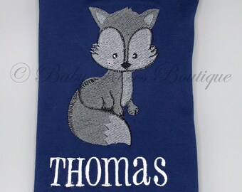 Personalized Fox Shirt | Fox Shirt | Custom Fox Shirt | Embroidered Fox Shirt | Boy Fox Shirt | GIrl Fox Shirt