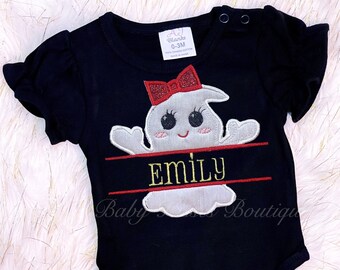 Custom Girl Halloween Shirt | Personalized Ghost Girl Halloween Shirt