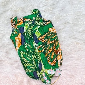 Afrikanischer Print Baby Strampler | Afrikanischer Print Jumpsuit | Strampler baby | Afrikanischer Jumpsuit | Baby Geschenk | Baby Mädchen Jumpsuit | Strampler Kleinkind Mädchen