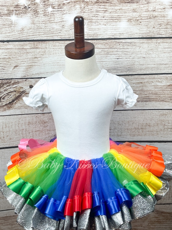Rainbow Tutu Dress Rainbow Color Skirt Rainbow Tutu Baby
