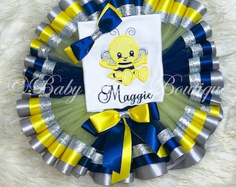 Bee Birthday Tutu Outfit / Bumble Bee Birthday Outfit / Baby Tutu Outfit / Tutu / Baby Tutu / 1st Birthday Tutu Outfit / Birthday Dress