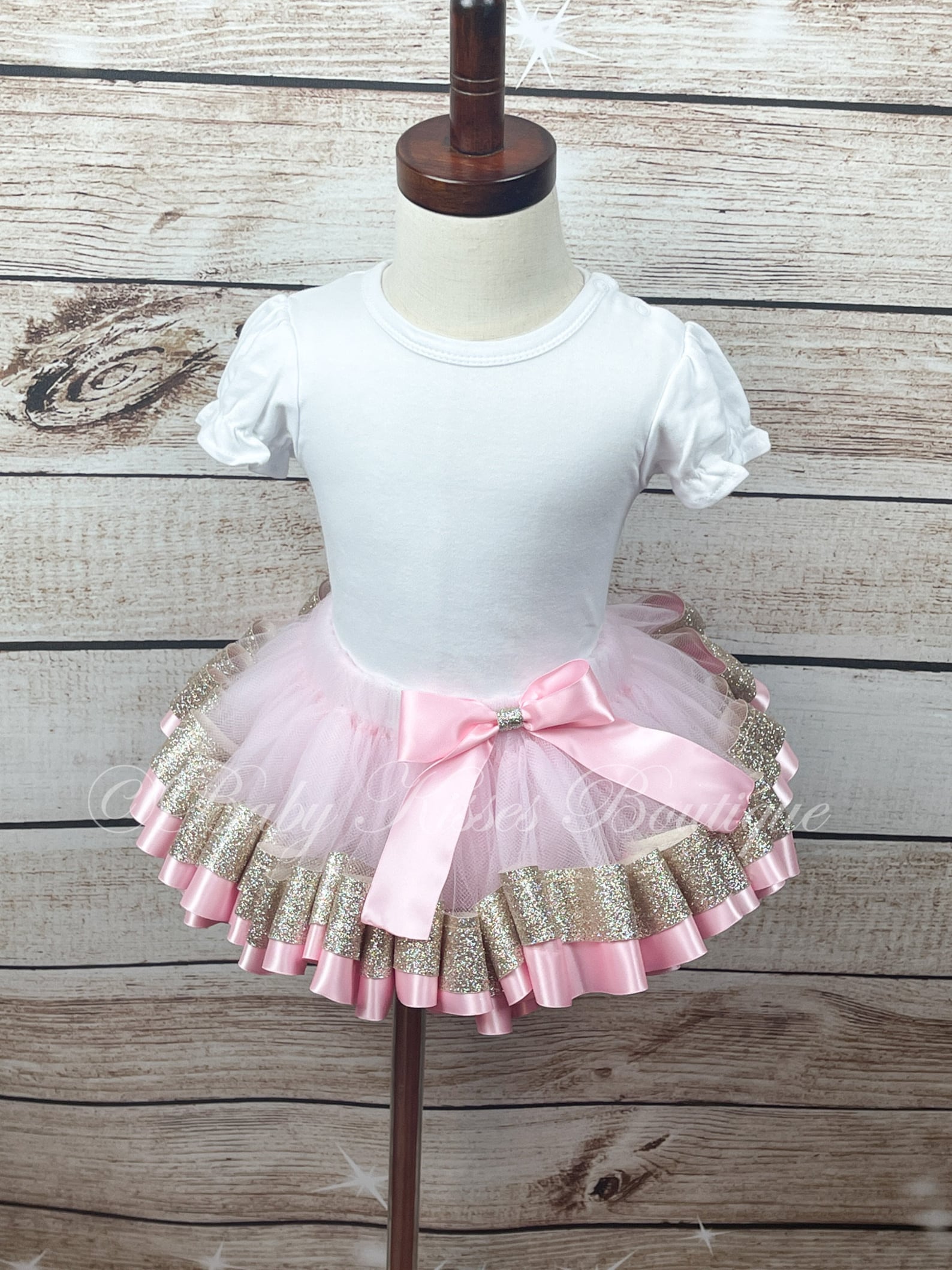 Pink & Gold Glitter Tutu Girls Tutu Baby Girl Tutu Baby Etsy
