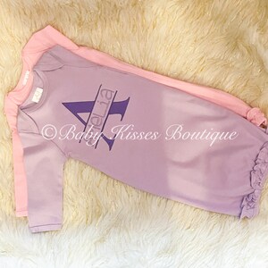Personalized Baby Gown | Baby Headband | Personalized Baby Gift | Coming Home Outfit | Baby Shower Gift | Baby Gift | Baby Gown With Name