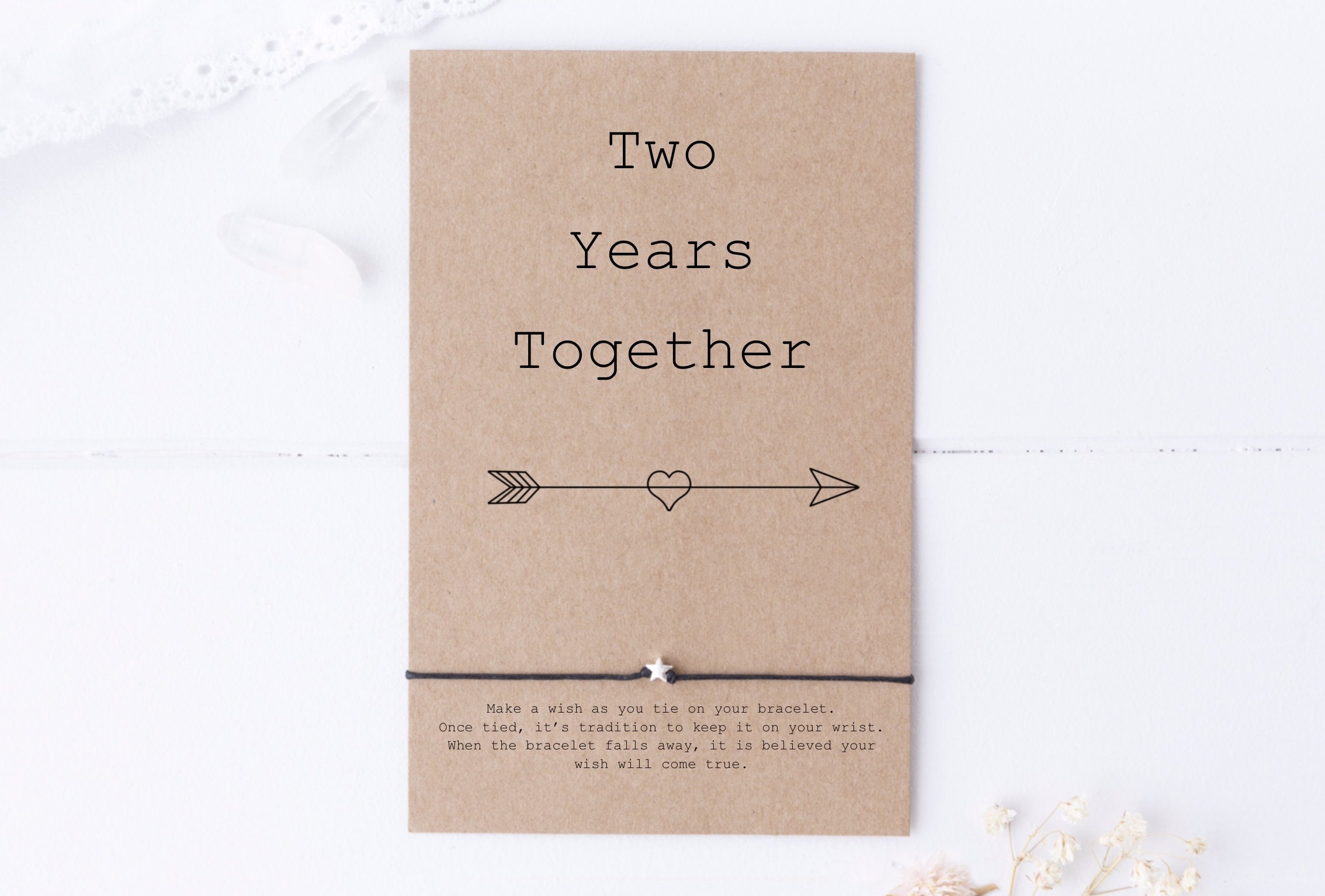 2nd Anniversary Gift 2 Year Anniversary Gifts For Boyfriend Etsy