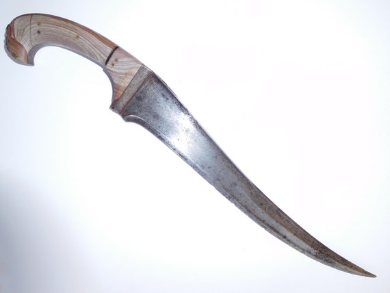 18th Century PERSIAN PESH-KABZ  KARD DAGGER  BOOT  KNIFE with Circles on Handle 