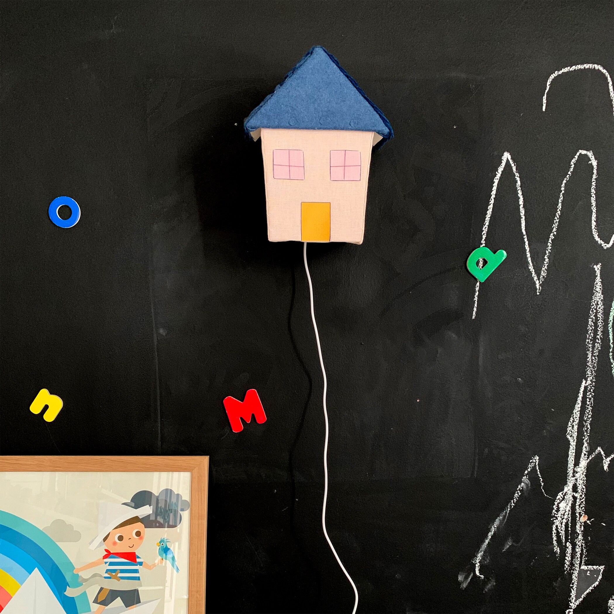 Nacht Licht Kinderzimmer Licht /Haus LED Wandleuchte / hängen | Etsy