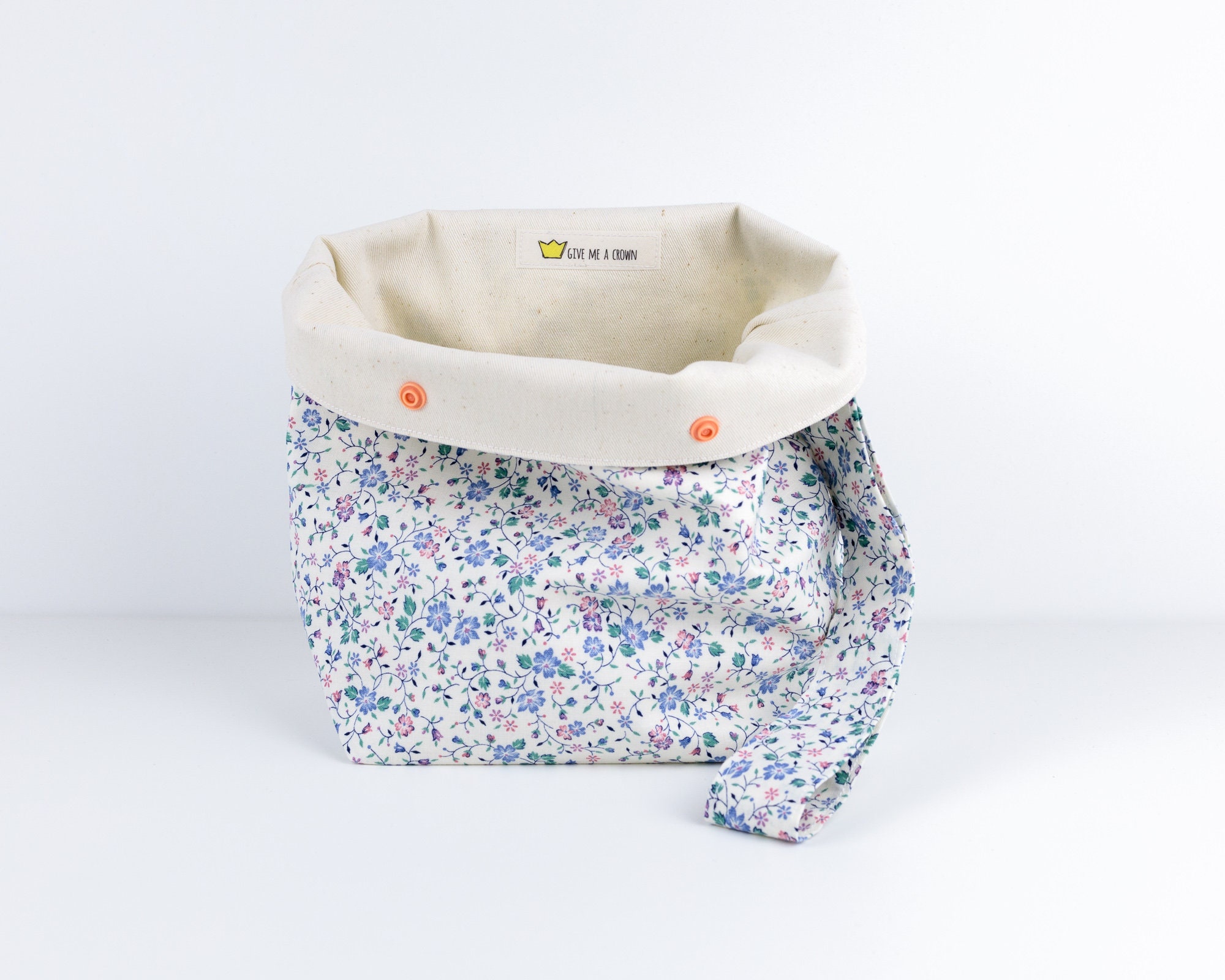 Small Yarn Craft Storage Bag With Flowers One Skein Knitting Etsy Australia