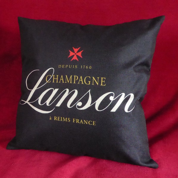 Lanson champagne cushion pillow cover case gift home decor garden patio boat out door cushions pillows decor | 15% discount for both covers