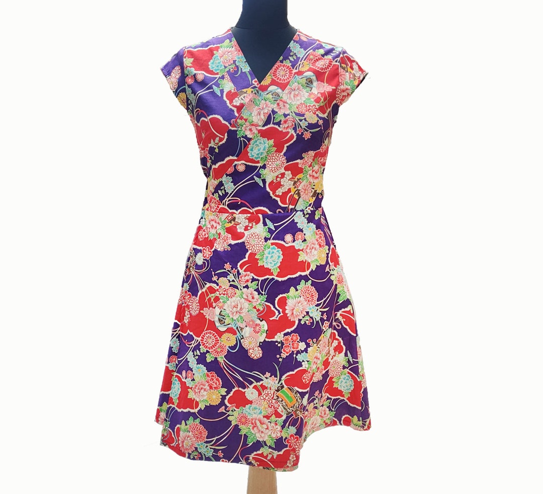 Crossover Dress Japanese Fabric NOA Australia