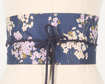 Ceinture OBI Sakura marine