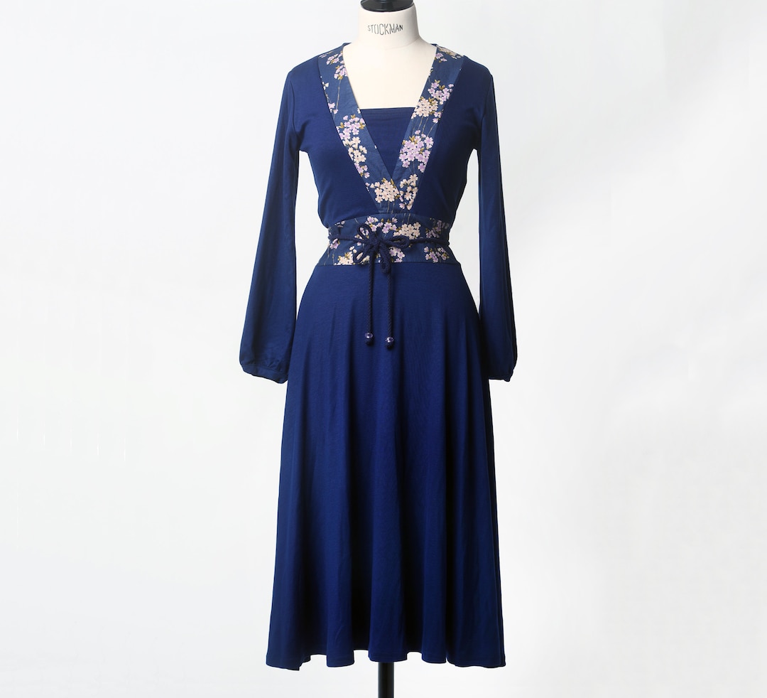 Sakura Blue French Dress