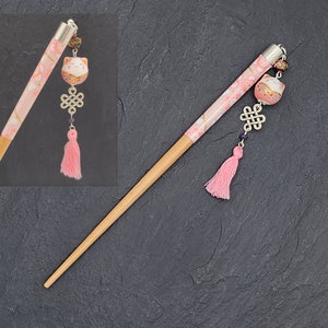 Bastoncino per capelli CHAT-MARRE Ume rosa
