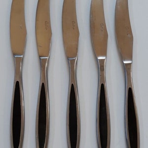 Astro 9-inch Stainless Modern Solid Steak Knife | Nasco Japan, Vintage Cutlery