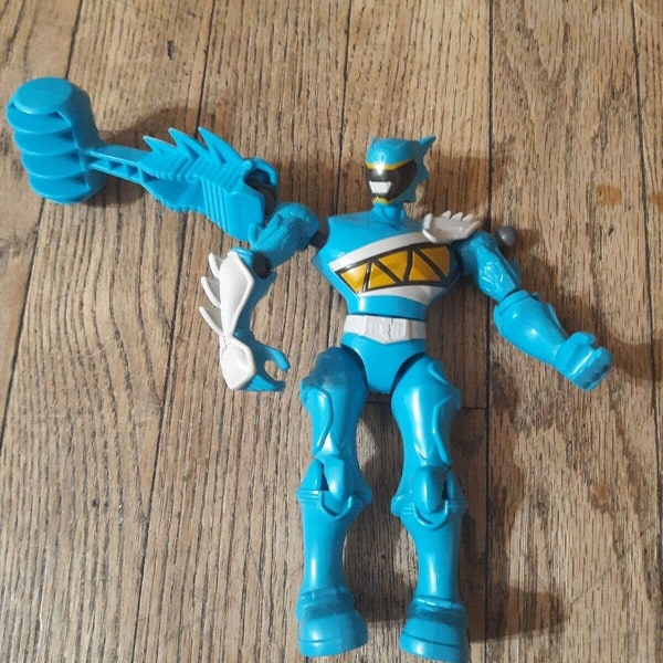 Power Rangers Mixx N Morph Dino Charge Aqua Ranger Action Figure Bandai Toy