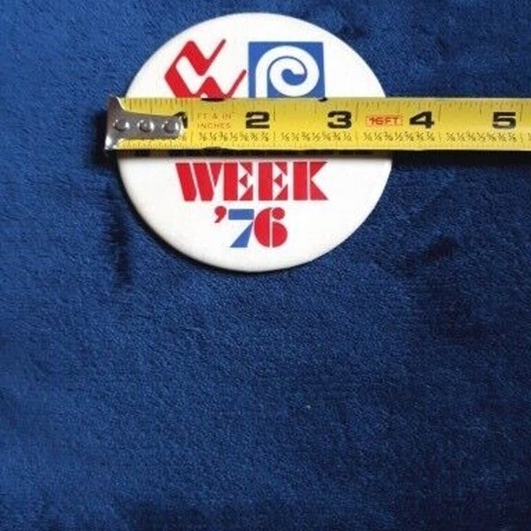 1976 Premier Week Presidential Candidates Election Political Debate Pin Button