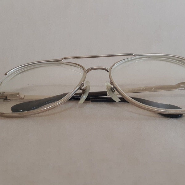 Vintage L.O. USA Liberty 33/38 Z87 140 FX Gold Tone Aviator Bifocal Eyeglasses