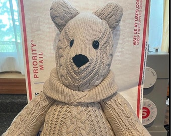 Memory Bear made from a  loved ones sweater