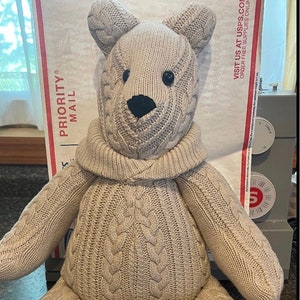 Memory Bear made from a  loved ones sweater