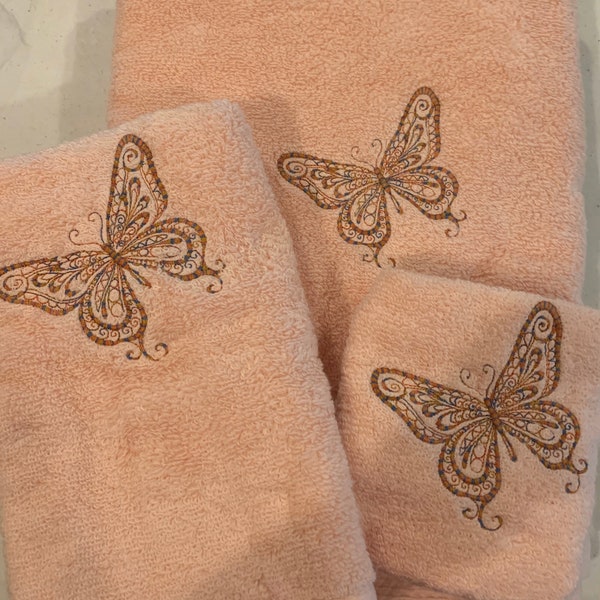 Butterfly Towel Etsy