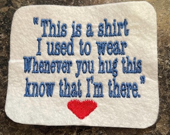 Memory Patches square shaped for bears or pillows