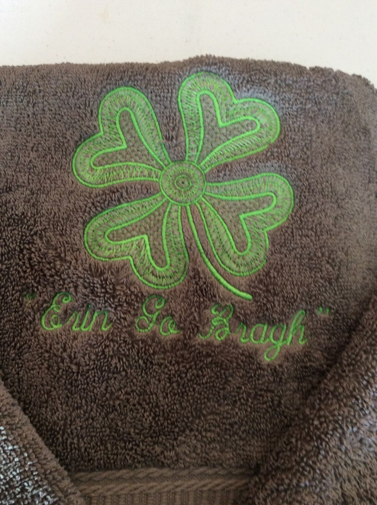 Set of Two Embriodery Sharftona hand towel Silver