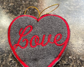 Memory Heart: Keepsake Clothing Heart ornament