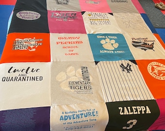 quilt tee shirt full size made from your shirts
