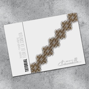 Tutorial bracelet: Flor de la Cantuta, triangle edging